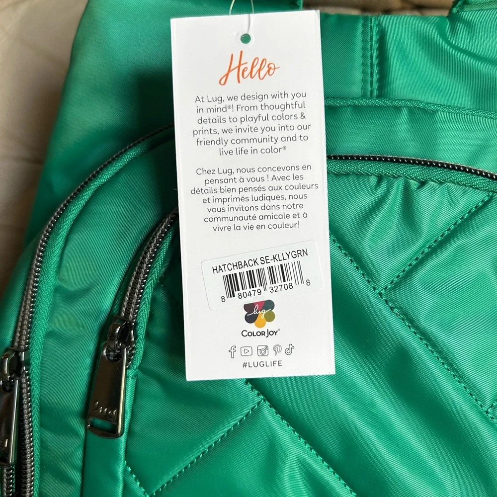 Lug Hatchback SE Backpack Kelly Green NEW - Picture 2 of 12